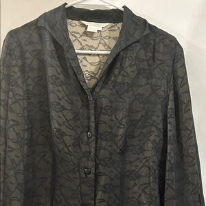 Elegant Black Lace Blouse